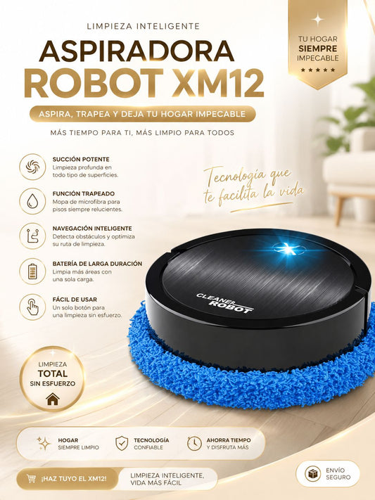 Aspiradora Inteligente con Trapeador XM12